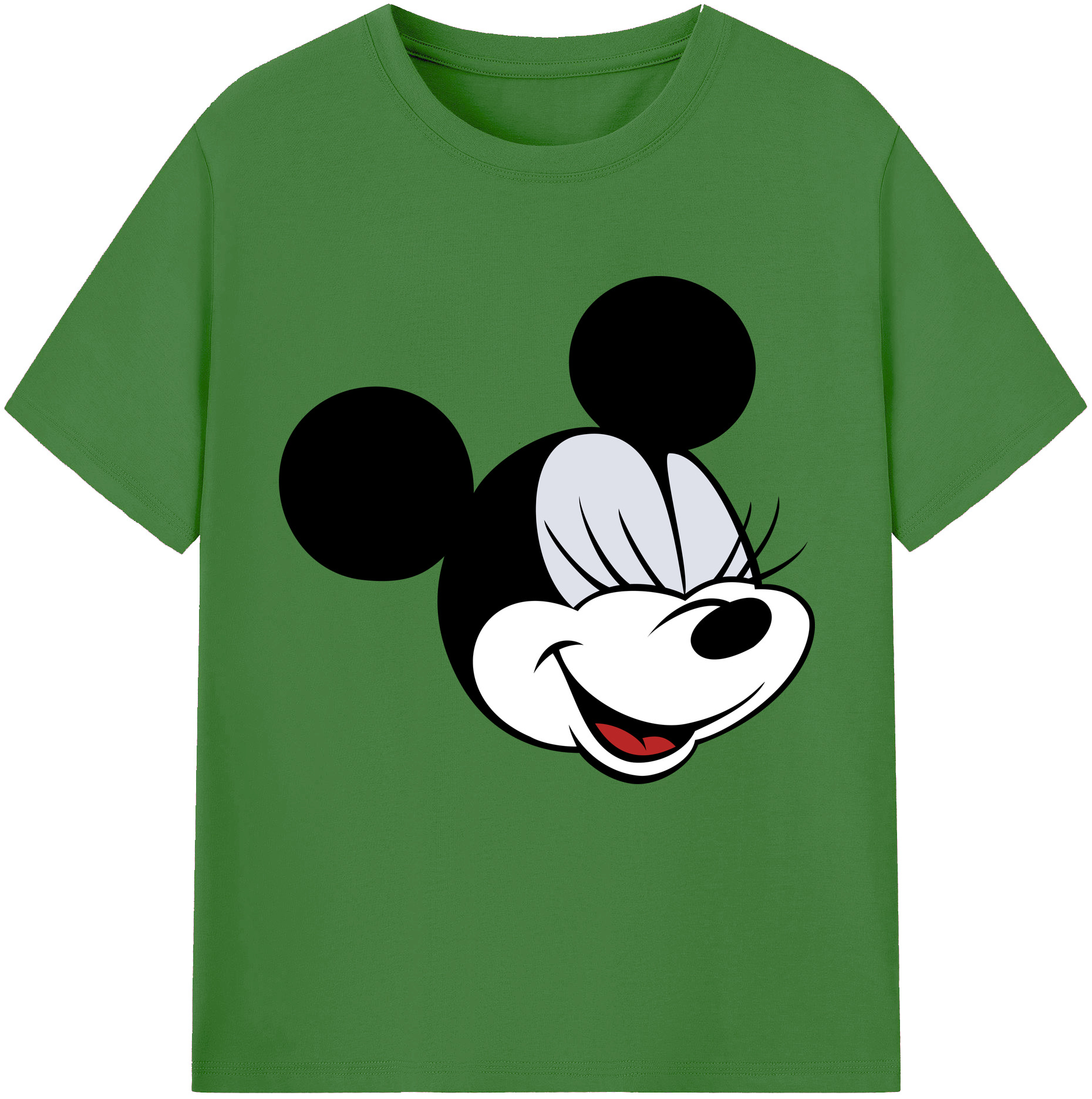 （画像用） ミッキーマウス Mickey Mouse レディースカジュアルプリントTシャツ（綿100％）